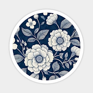 White Flowers Magnet